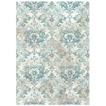 Preview: Stamperia - Decopatch Papier "White Christmas Backgrounds Selection by Cristina Radovan" Decoupage A6 - 8 Bogen  