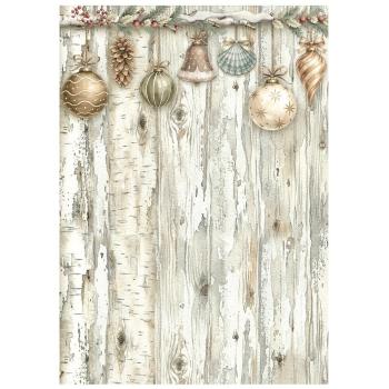 Stamperia - Decopatch Papier "White Christmas Backgrounds Selection by Cristina Radovan" Decoupage A6 - 8 Bogen  