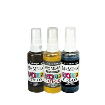 Stamperia - Aquarellfarbe "White Christmas by Cristina Radovan" Aquacolor Paint Kit 3x60ml