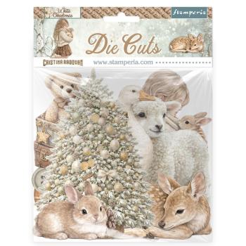 Stamperia - Stanzteile "White Christmas Assorted by Cristina Radovan" Die Cuts