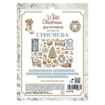 Preview: Stamperia - Stanzteile "White Christmas by Cristina Radovan" Die Cuts Ephemera