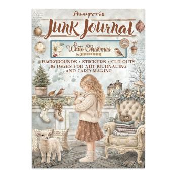 Stamperia - Papier, Aufkleber & Stanzteile "White Christmas by Cristina Radovan" Junk Journal Backgrounds,Stickers,Cut-Outs