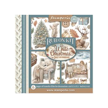 Stamperia - Transfer Aufkleber "White Christmas by Cristina Radovan" Rub-On Kit