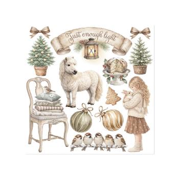 Stamperia - Transfer Aufkleber "White Christmas by Cristina Radovan" Rub-On Kit
