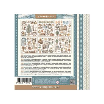 Stamperia - Transfer Aufkleber "White Christmas by Cristina Radovan" Rub-On Kit