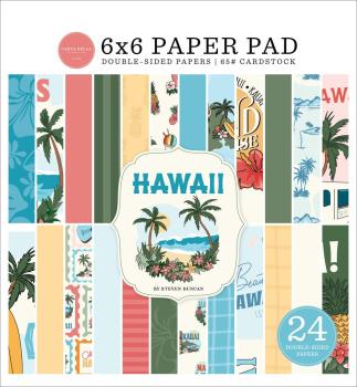 Carta Bella - Designpapier "Hawaii" Paper Pad 6x6 Inch - 24 Bogen