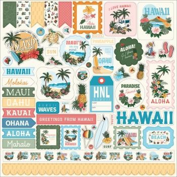 Carta Bella - Aufkleber "Hawaii" Element Stickers 