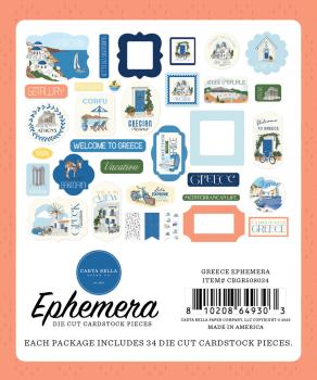 Preview: Carta Bella - Stanzteile "Greece" Ephemera