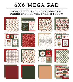 Preview: Carta Bella - Designpapier "Have A Beary Christmas" Cardmakers Mega Pad 6x6 Inch - 48 Bogen