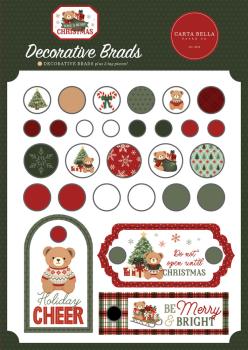 Carta Bella "Have A Beary Christmas" Decorative Brads