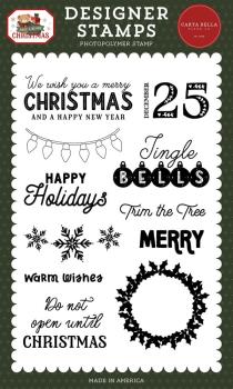 Carta Bella - Stempelset "Have A Beary Christmas Do Not Open" Clear Stamps