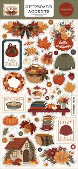 Carta Bella - Chipboard Sticker 6x13 Inch "Here Comes Autumn"