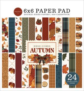 Carta Bella - Designpapier "Here Comes Autumn" Paper Pad 6x6 Inch - 24 Bogen