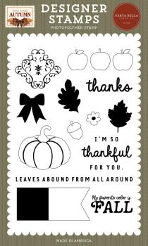 Carta Bella - Stempelset "Fall Day Damask" Clear Stamps