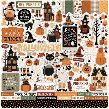 Carta Bella - Aufkleber "Handmade Halloween" Element Stickers 
