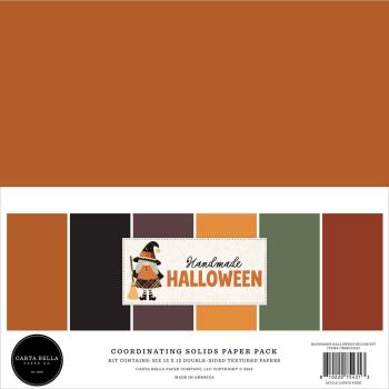 Carta Bella - Cardstock "Handmade Halloween" Coordinating Solids Paper Pack 12x12 Inch - 6 Bogen