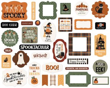 Preview: Carta Bella - Stanzteile "Handmade Halloween" Ephemera