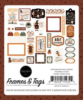 Preview: Carta Bella - Stanzteile & Anhänger "Handmade Halloween" Ephemera Frames & Tags