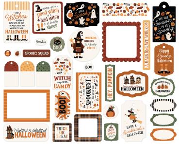 Preview: Carta Bella - Stanzteile & Anhänger "Handmade Halloween" Ephemera Frames & Tags