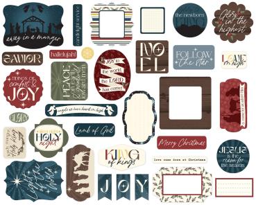 Preview: Echo Park - Stanzteile "Joy To The World" Ephemera