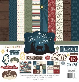 Echo Park - Designpapier "Joy To The World" Collection Kit 12x12 Inch - 12 Bogen