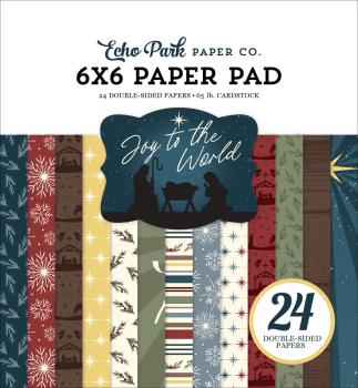 Echo Park - Designpapier "Joy To The World" Paper Pack 6x6 Inch - 24 Bogen