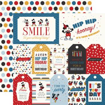 Echo Park - Designpapier "Mouse And Me Birthday" Collection Kit 12x12 Inch - 12 Bogen