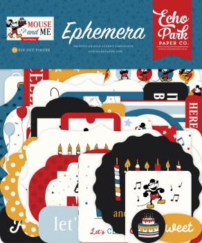 Echo Park - Stanzteile "Mouse And Me Birthday" Ephemera