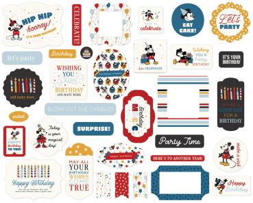 Preview: Echo Park - Stanzteile "Mouse And Me Birthday" Ephemera