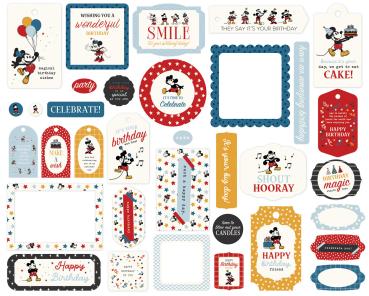Preview: Echo Park - Stanzteile & Anhänger "Mouse And Me Birthday" Frames & Tags 