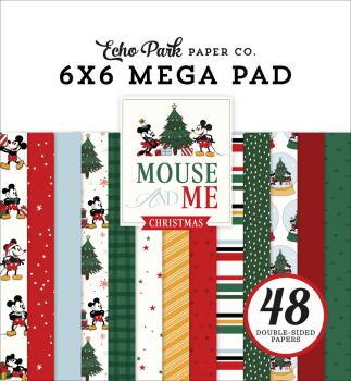 Echo Park - Designpapier "Mouse And Me Christmas" Paper Pack 6x6 Inch - 48 Bogen