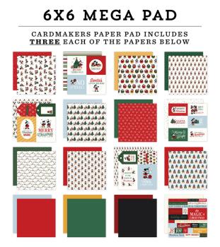 Preview: Echo Park - Designpapier "Mouse And Me Christmas" Paper Pack 6x6 Inch - 48 Bogen