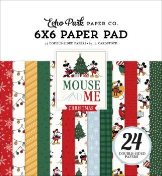 Echo Park - Designpapier "Mouse And Me Christmas" Paper Pack 6x6 Inch - 24 Bogen