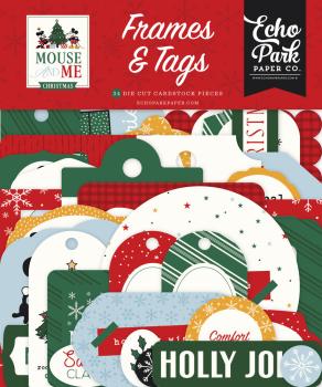 Echo Park - Stanzteile & Anhänger "Mouse And Me Christmas" Frames & Tags 