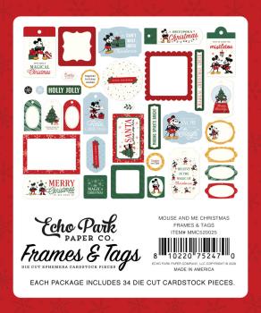 Preview: Echo Park - Stanzteile & Anhänger "Mouse And Me Christmas" Frames & Tags 