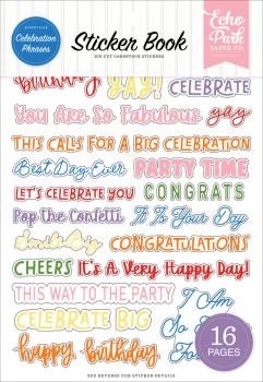 Echo Park - Aufkleber "Essentials Celebration Phrases" Sticker 