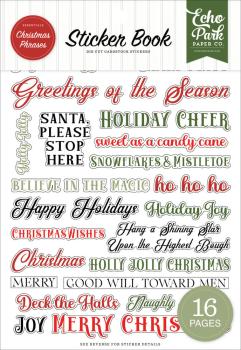 Echo Park - Aufkleber "Essentials Christmas Phrases" Sticker 