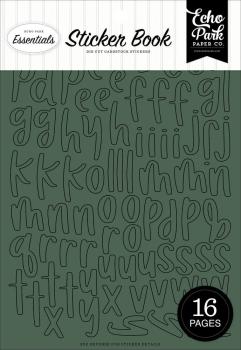 Echo Park - Aufkleber "Essentials Green Alpha" Sticker 