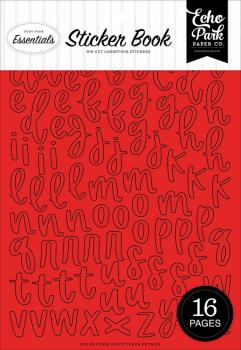 Echo Park - Aufkleber "Essentials Red Alpha" Sticker 