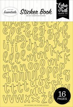 Echo Park - Aufkleber "Essentials Yellow Alpha" Sticker 
