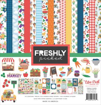Echo Park - Designpapier "Freshly Picked" Collection Kit 12x12 Inch - 12 Bogen