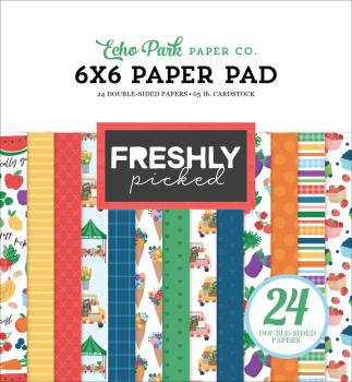 Echo Park - Designpapier "Freshly Picked" Paper Pack 6x6 Inch - 24 Bogen