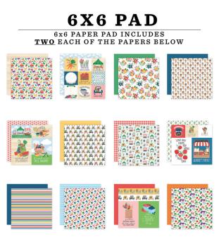 Preview: Echo Park - Designpapier "Freshly Picked" Paper Pack 6x6 Inch - 24 Bogen