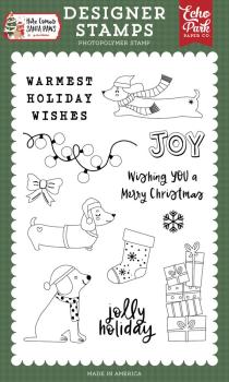 Echo Park - Stempelset "Warmest Holiday Wishes" Clear Stamps