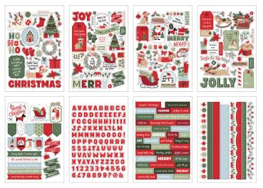 Preview: Echo Park - Aufkleber "Here Comes Santa Paws" Sticker 