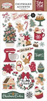 Echo Park - Sticker "Baking Christmas Cheer Accents" Chipboard 6x13 Inch