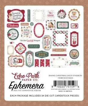 Preview: Echo Park - Stanzteile "Baking Christmas Cheer" Ephemera