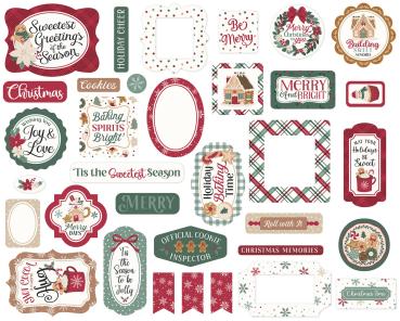 Preview: Echo Park - Stanzteile "Baking Christmas Cheer" Ephemera
