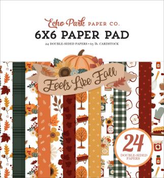 Echo Park - Designpapier "Feels Like Fall" Paper Pack 6x6 Inch - 24 Bogen