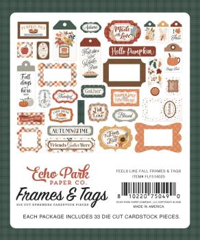 Preview: Echo Park - Stanzteile & Anhänger "Feels Like Fall" Frames & Tags 